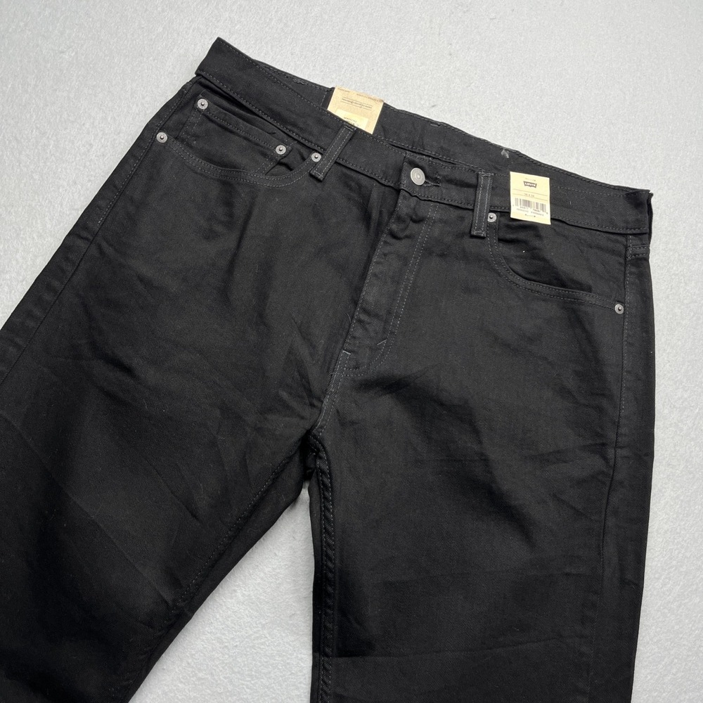 Levi's 505 Regular Fit Jeans Black 36x34 New With Tags Streetwear Classic Denim